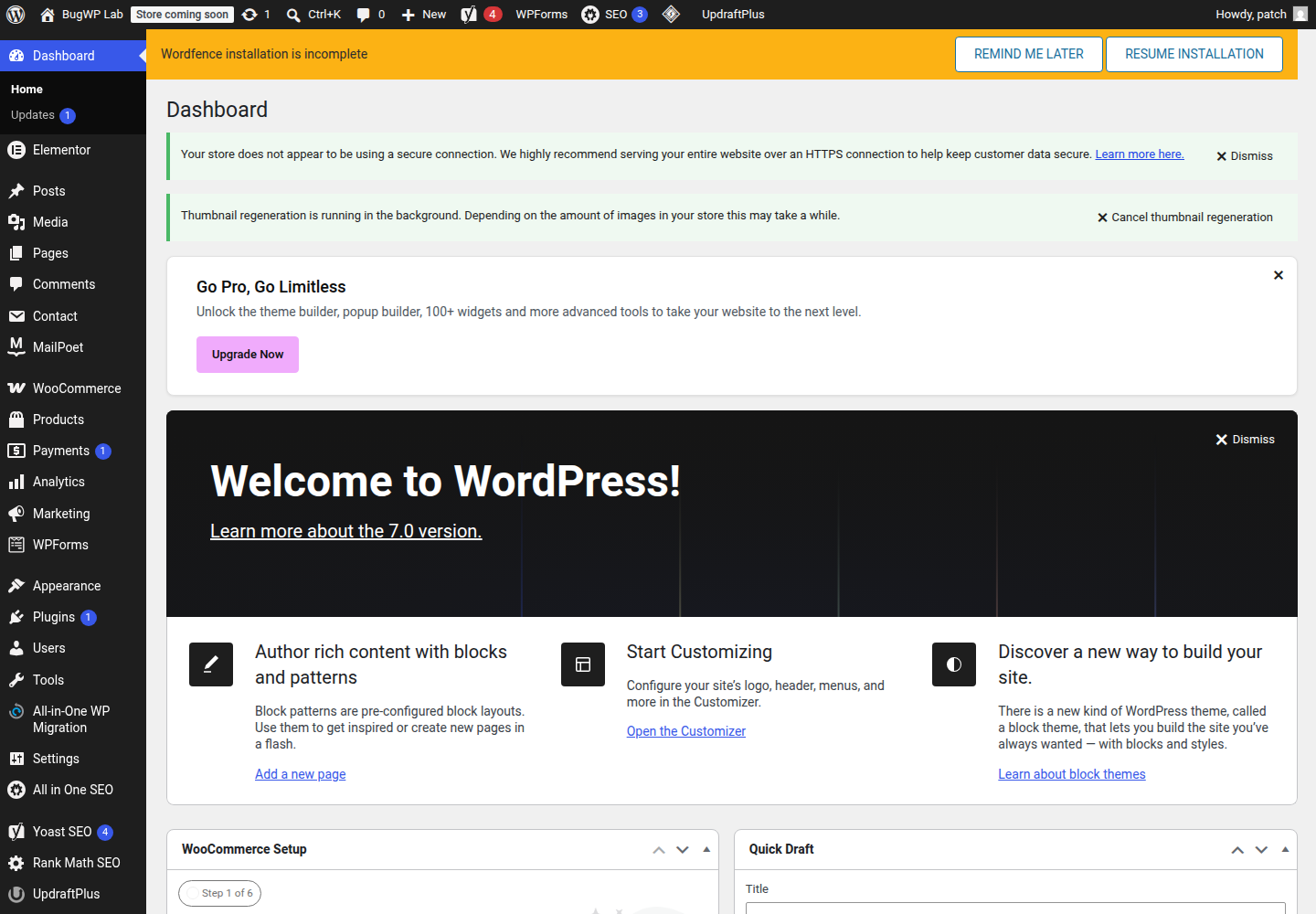 Fix WordPress “Destination Folder Already Exists” During Plugin Install: dashboard at a glance